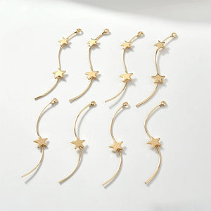 30pcs S Shape Copper Floating Locket Charms DIY Earring Accessory