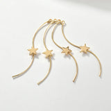30pcs S Shape Copper Floating Locket Charms DIY Earring Accessory
