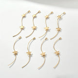 30pcs S Shape Copper Floating Locket Charms DIY Earring Accessory