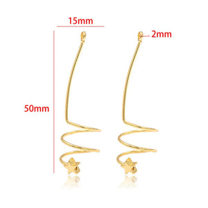 30pcs Copper Floating Locket Charms Stars Decoration DIY Earring Accessory