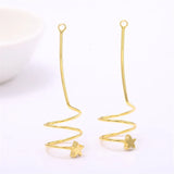 30pcs Copper Floating Locket Charms Stars Decoration DIY Earring Accessory