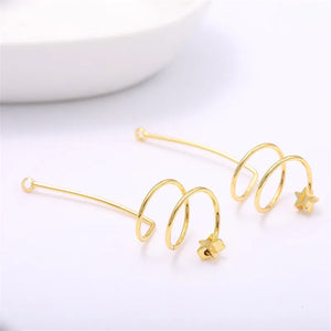30pcs Copper Floating Locket Charms Stars Decoration DIY Earring Accessory