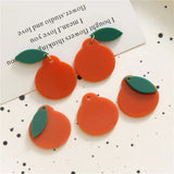 30set/lot Fruit Cartoon Acrylic Beads DIY Jewelry Earring Pendant Accessory