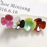 40pcs/lot 22mm Cartoon Flowers Acrylic Beads DIY Jewelry Earring Accessory