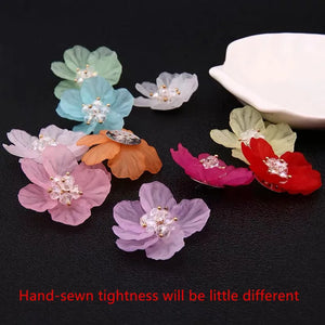 40pcs 40mm Petal Core Resin Flowers DIY Jewelry Earring/Garment/Hair Accessory