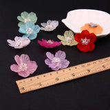 40pcs 40mm Petal Core Resin Flowers DIY Jewelry Earring/Garment/Hair Accessory