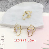 Abstract Hat Boys/Bow Girl Face Alloy Floating Locket Charms - 40pcs/lot