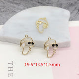 Abstract Hat Boys/Bow Girl Face Alloy Floating Locket Charms - 40pcs/lot