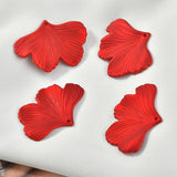 40pcs Cartoon Maple Leaf Shape Resin Beads DIY Jewelry Earring/Garment Accessory