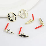 40pcs Cartoon Ovals Alloy Floating Locket Charms DIY Jewelry Accessory