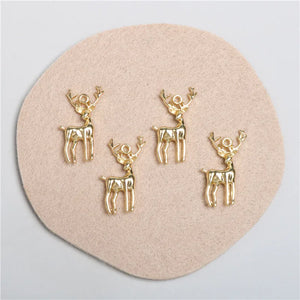 40pcs 3D Deer Alloy Floating Locket Charms DIY Jewelry Earring/Pendant Accessory