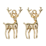 40pcs 3D Deer Alloy Floating Locket Charms DIY Jewelry Earring/Pendant Accessory