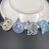 40pcs Cartoon Cat Head Acrylic Beads for DIY Jewelry and Hair Accessories