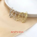 40pcs Cartoon Girls Alloy Floating Locket Pendant Charms DIY Jewelry