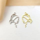 40pcs Cartoon Girls Alloy Floating Locket Pendant Charms DIY Jewelry