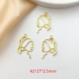 40pcs Cartoon Girls Alloy Floating Locket Pendant Charms DIY Jewelry