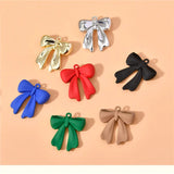 40pcs Cartoon Bowknot Alloy Floating Locket Charms DIY Jewelry Accessory
