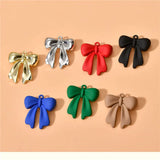40pcs Cartoon Bowknot Alloy Floating Locket Charms DIY Jewelry Accessory