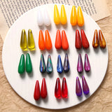 40pcs Resin Beads Water Drop Shape DIY Jewelry Earring Pendant