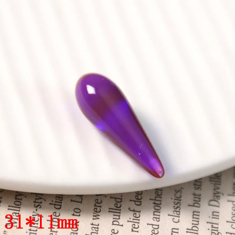 40pcs Resin Beads Water Drop Shape DIY Jewelry Earring Pendant