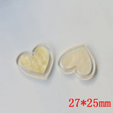 40pcs Cartoon Hearts Shape Acrylic Beads DIY Jewelry Earring Pendant