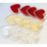 40pcs Cartoon Hearts Shape Acrylic Beads DIY Jewelry Earring Pendant