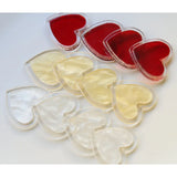 40pcs Cartoon Hearts Shape Acrylic Beads DIY Jewelry Earring Pendant
