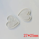 40pcs Cartoon Hearts Shape Acrylic Beads DIY Jewelry Earring Pendant