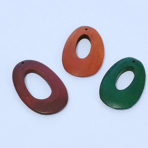 40pcs Wood Beads DIY Jewelry Earring Accessory
