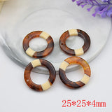 40pcs Resin Circle Beads for DIY Earring Pendant Accessory