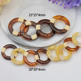 40pcs Resin Circle Beads for DIY Earring Pendant Accessory
