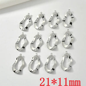 40pcs Copper Floating Locket Charms DIY Jewelry Earring Pendant Accessory