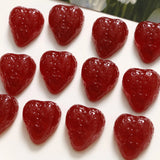 40pcs Red Strawberry Resin Flatback Beads DIY Jewelry Earring/Hair Accessory