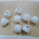 50pcs 15*12mm Snowman/Elves Alloy Hanger Resin Charms DIY Jewelry
