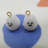 50pcs 15*12mm Snowman/Elves Alloy Hanger Resin Charms DIY Jewelry