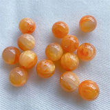 50pcs 16mm Printed Geometry Resin Beads DIY Jewelry Accessory