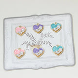 50pcs 18mm Alloy Cartoon Hearts Metal Charms DIY Jewelry Accessories