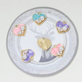 50pcs 18mm Alloy Cartoon Hearts Metal Charms DIY Jewelry Accessories