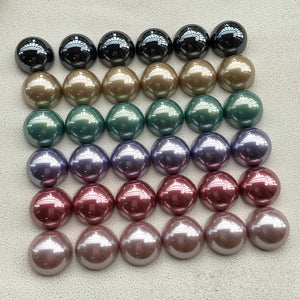 50pcs Round Resin Flatback Beads 18mm - DIY Jewelry Earring/Geometry Pendant