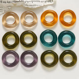 50pcs 20*21mm Irregular Round Shape Resin Beads for DIY Jewelry Earring