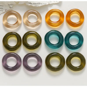 50pcs 20*21mm Irregular Round Shape Resin Beads for DIY Jewelry Earring
