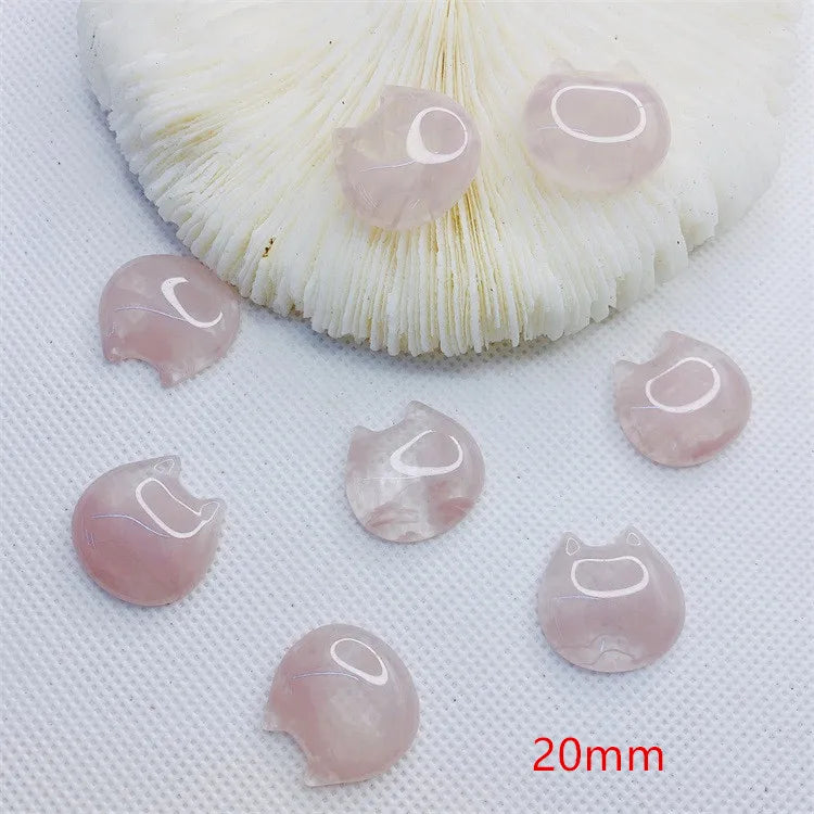 50pcs 20mm Cartoon Cats Heads Resin Beads DIY Jewelry Earring/Garment Accessory