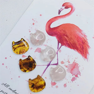 50pcs 20mm Cartoon Cats Heads Resin Beads DIY Jewelry Earring/Garment Accessory