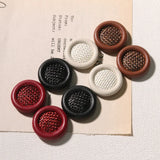 50pcs 23mm PU/Hemp Rope Round Shape Beads DIY Jewelry Earring/Garment Accessory