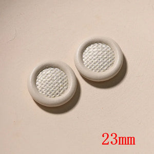 50pcs 23mm PU/Hemp Rope Round Shape Beads DIY Jewelry Earring/Garment Accessory