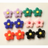 50pcs 24mm Floral Print Cartoon Beads DIY Jewelry Earring/Hair Accessory
