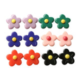 50pcs 24mm Floral Print Cartoon Beads DIY Jewelry Earring/Hair Accessory