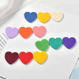 50pcs 24mm Cartoon Hearts Acrylic Beads DIY Jewelry Earring/Hair Accessory