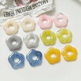 50pcs/lot 25mm Cartoon Flowers Resin Beads DIY Jewelry Earring/Garment Pendant