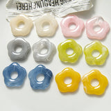 50pcs/lot 25mm Cartoon Flowers Resin Beads DIY Jewelry Earring/Garment Pendant